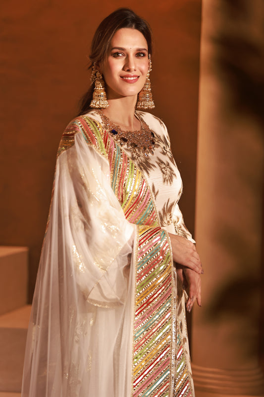 Élan Heritage Banarasi Anarkali Dress | Achint Mehta