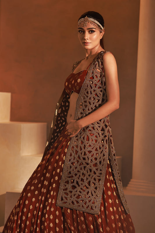 Rajwada Reign Banarasi Lehenga Set | Achint Mehta