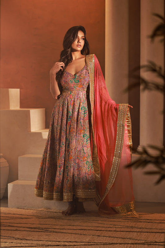 Printed Embrace Tilla Gown Dress