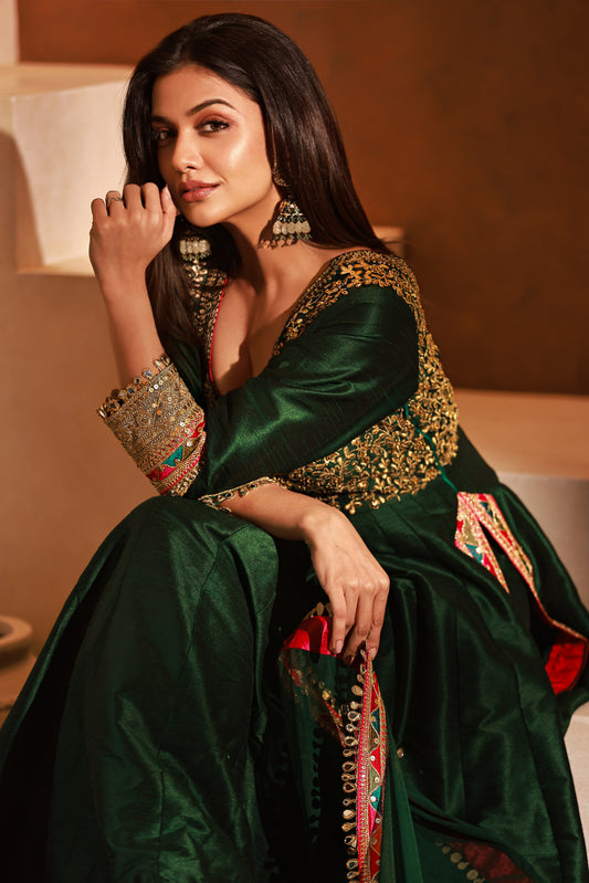 Tilla Opulence Raw Silk Anarkali